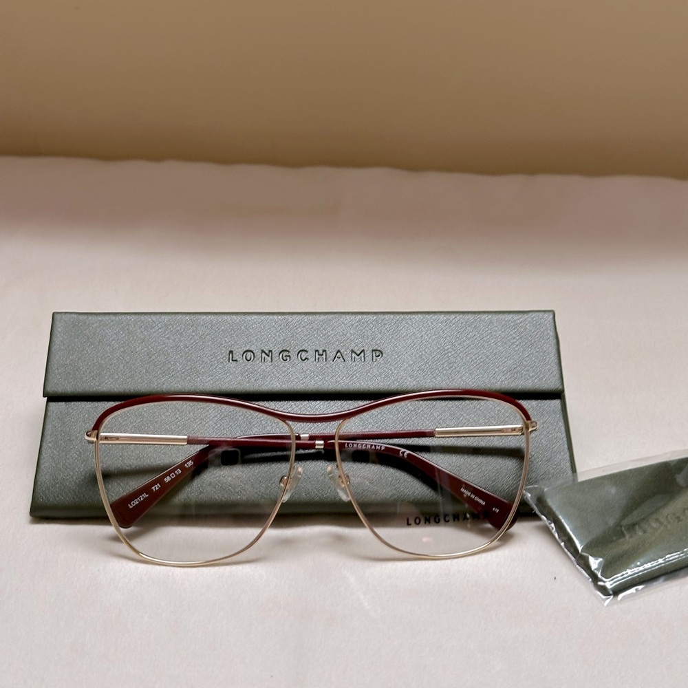 Longchamp Demo Aviator 58mm Glasses